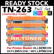 TN-263BK TN-263C TN-263M TN-263Y DR-263CL Compatible Toner BROTHER HL-L3230CDN DCP-L3551CDW MFC-L375