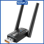 NANPLE USB WiFi Adapter Bluetooth 5.4, AX900M Dual Band 2.4/5Ghz, Wi-Fi 6 Wireless Network External 