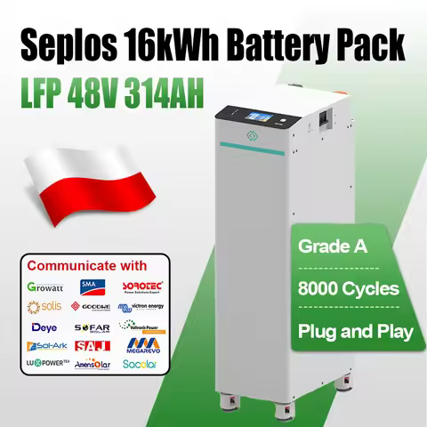 Seplos V4 Pre-assemly 48V 314AH LiFePO4 Battery Pack 16kwh 51.2V 320AH 15kwh 10A Balancer for ESS Ho