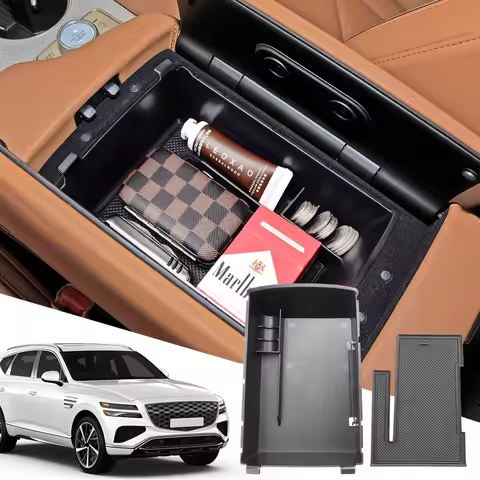 Sixthsmoy Center Console Tray Organizer For Genesis GV80 2025 Front Armrest Storage Box Center Conso