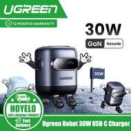 Ugreen Robot 30W USB C Charger GaN PD Fast Charger Block Compact Wall Charger Power Adapter