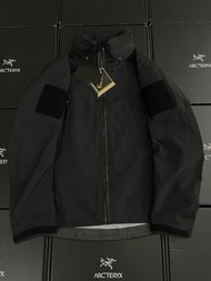 ARCTERYX  始祖鳥 leaf alpha GEN2 軍鳥沖鋒衣 黑色 size：m-3xl