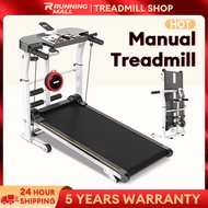 Manual Treadmill Machine Foldable Walking Pad Incline Threadmill Bluetooth Music Exercise Equipment