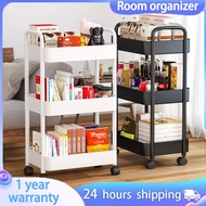 Rolling Trolley Room Organizer 3/4/5 Layer Storage Rack Bathroom Shelves Kitchen Organizer Storage S
