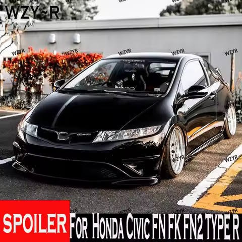 For Honda Civic FN FK FN2 TYPE R 2006 07 08-2012 Real Carbon Fiber & Glass Fiber (Unpaited) Front Gr