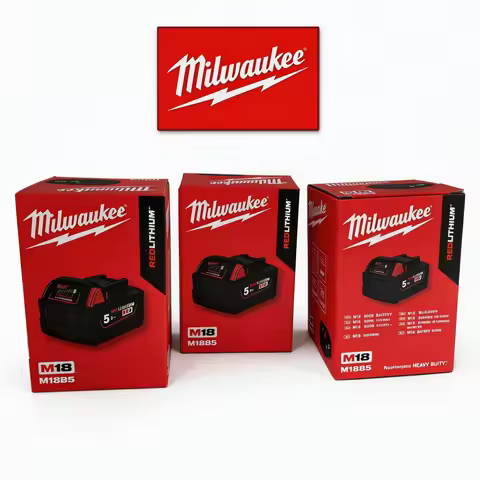 Original M18 Milwaukee Battery 6000mAh M18B6 M18B5 Suitable for Milwaukee Power Tools Rechargeable L