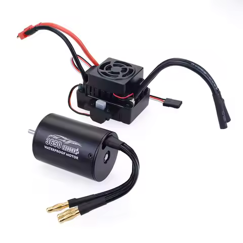 1:10 1:12 WaterProof F540 3650 3660 2300KV 3100KV 3900KV 2600KV 3300KV 4370KV Brushless Motor 60A ES