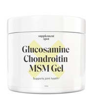 Supplement Spot Glucosamine Chondroitin MSM Gel (4 oz), Joint Supplement w/Glucosamine, Chondroitin,