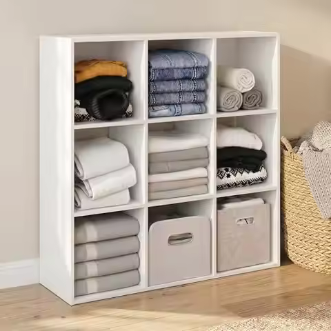 9-Cube Closet Organizer, Open Shelf Closet Storage, Closet Organizers and Storage, for Bedroom, Ward