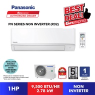 Panasonic Standard Non-Inverter R32 Aircond CS-PN9WKH / PN12WKH / CS-PN18XKH / PN24XKH / PN30XKH (1HP / 1.5HP / 2HP / 2.5HP) Air Conditioner