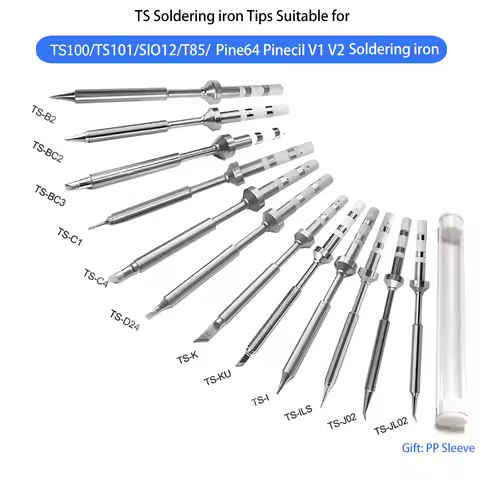 MINI Welding Nozzle Knife Edge KU Horseshoe BC2 B2 K D24 ILS I C4 C1 J02 JL02 BC3 For TS100 Pin64 Pi