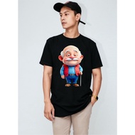 Men's T-Shirt Unisex Premium 3DWanita Kakek H0720 By Hans & Co