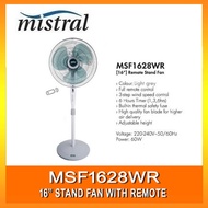 MISTRAL MSF1628WR 16 Inch Stand Fan W/Remote