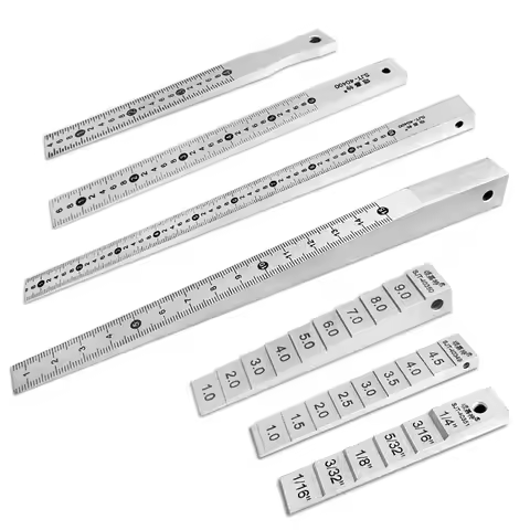 Steel Wedge Gap Gauge Vernier Caliper Ruler Construction Gap Detection Gauge Tapered Feeler