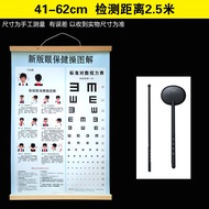Vision Check Vision Chart E-Shaped Cartoon C-Shaped Chart Wall Chart PVC Water Non-Reflective Eye Pr