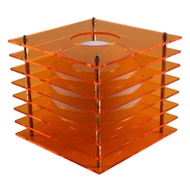 HAPPY TIME-Bedroom Ambient Lamp Acrylic Thousand Layers Lamp Decorations for Bedrooms Rooms Lounges