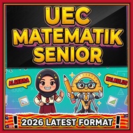 [CHEAPEST IN SHOPEE] UEC Senior Middle 高中统考 Format Sebenar 2026 Mathematics English + Skema Jawapan 