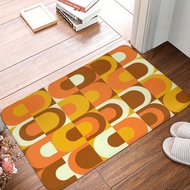 {Wowo} 70s Pattern Doormat Carpet Mat Rug Polyester Non-Slip Floor Decor Bath Bathroom Kitchen Bedroom 40x60
