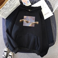 Hands graphic sweater fashion Wanita