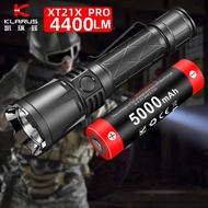 2022 Klarus XT21X PRO Power LED Flashlight 4400LM Police Tactical Flashlight with 21700 Battery for 