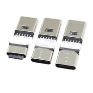 TYPE-C Female Socket 6P Stand Plug 5/6.9/9.3/10.0/10.5MM Straight Plug USB Female Head 180 Degree DI