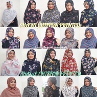 [𝐎𝐅𝐅𝐄𝐑] Shawl Chiffon Corak | Premium-Chiffon | Ironless | Selendang Corak Printed |