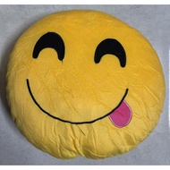 (Stock Clearance)Cute Yellow Emoji Cushion Pillow Soft Plush Round Toy 30cm Bantal Emoji