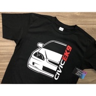 fashion 2025 Honda Civic EK EK9 TYPE R FRONT (Black Tshirt)
