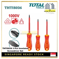 TOTAL TOOLS 3 Pcs Insulated Screwdriver Set