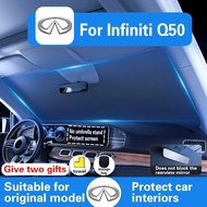 Car Front Window Sunshade Cover For Infiniti Q50 Windshield Visor Windscreen Folding Auto UV Protect