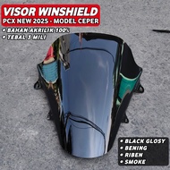 PCX 160 2025 Flat Visor | Visor PCX 160 2025 Standard Roadsync Windshield PCX 160 2025 LG55