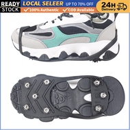 Hiking Shoes Anti slip Shoe cover Ice Gripper Crampons Silicone Spikes 1 Pair 8 Nails Ice Gripper Cl
