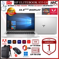 HP EliteBook 835/G8 Ryzen 5 5650U G8 | 32GB RAM | 1TB SSD | Premium | Backlit | 1 Year Warranty
