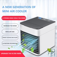 【IN STOCK】Mini Air Cooler Portable Aircon Original Japan Arctic Air Ultra Air Cooler Mini Desktop Small Car Mobile Air Fan Cooler with 7 Color Led Night Ligh Personal Space Cooler Aircon for Small Room Car Mobile Mini Aircon