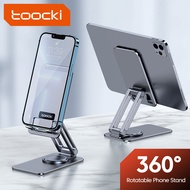 Toocki 360° Adjustable Phone Holder Desk Phone Stand Aluminum Tablet Holder For "4-6.7'' Mobile Phones iPhone 13/ 12/ 12 Pro/12 Pro Max / 11 Pro Max / XS / XR / X / 8 / 7 iPad Adjustable Foldable Mobile Phone Holder Stand
