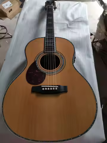 lefty OOO45 acoustic guitars left handed cedar guitar