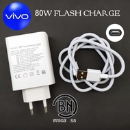 80W Charger By Vivo Iqoo Z9 5G FlashCharge 80 Watt Usb Type C Charger
