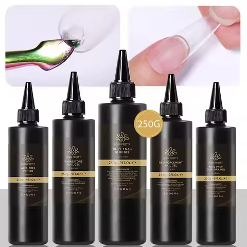 BORN PRETTY 250g Super Strong Nail Glue For False Nail Tips Press On Nails Refilled Package Base Gel