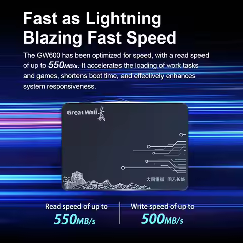 Great Wall SSD 128GB 256GB 512GB Internal Sata3 Solid State Drives 2.5 Inch 1TB 2TB 4TB 8TB SSD Hard