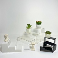 HEY PROPS Minimalist 3-Tier Acrylic Ladder - Acrylic DisplayPodium for Product Photos