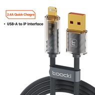 Toocki 2.4A USB A Cable for IP 14 13 12 Pro Max XR 8 PD Fast Charging for IP Charger Cable for MBk P