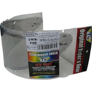 [Teez] Mirror Shield SHOEI CWR-F2R PINLOCK Titanium Silver Mellow Smoke