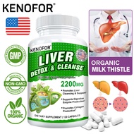 KENOFOR Liver Detox Natural Cleansing Supplement - Contains Dandelion Root and Milk Thistle Extracts - Liver Detox Cleansing Liver Health