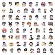 60-102pcs Chinese Drama Actors Dylan Wang Hedi Wang Yibo Photo Stickers Jay Chou Karry Wang Junkai T