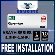 [FREE INSTALLATION] Samsung Aircond R32 RAC S-Inverter Premium (1.0HP - 2.5HP)