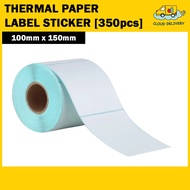 Premium Thermal Paper Label Sticker Roll, Airway Bill (100mm x 150mm) 350pcs