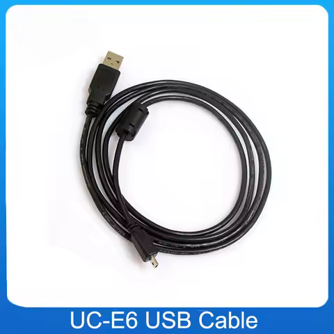 UC-E6 Digital Camera USB Data Cable Mini 8 Pin Data Cable for Nikon CoolPix Fuji Panasonic Olympus S