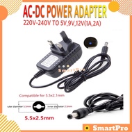 UK DC Power Adaptor 12V 2A Switching Adapter Power Supply Transformer Charger 5.5*2.1mm