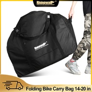 Rhinowalk 22 inch Folding Bicycle Carrying Bag For Brompton and 3Sixty with Wheels Folding Bicycle Portable Storage Luggage Bag Outdoor Folding Bicycle Accessories