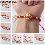 JERON Snake Year Bracelet, Chinese Style New Year Lucky Red Rope, Personality Hand Rope Zodiac Golde